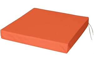 HOLOMAALAHI Cojines sillas Jardin 16"x16"(40x40cm) 5cm Cojín de Silla Grueso e Impermeable. Espuma para Cocina, Comedor, Sala de Estar y jardín, Funda extraíble con Cremallera para