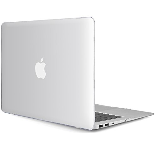iDOO MacBook Schutzh  lle   Hard Case Cover Laptop H  lle  F  r MacBook Air 13 Zoll  A1369 A1466  - Gl  nzend  Kristallklar