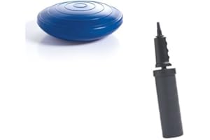 PhysioRoom Elite Wobble Cushion With Free Dual Action Pump | Balance Cushion, Balance Board, Fitness Equipment Exercise | Pre Workout Air Stability Relieving Back Pain Sensory Toys (45cm)