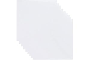 JUNPINGLIN 16 Sheets Embroidery Transfer Papers Clear Water-Soluble Films Wash Away Fabric Stabilisers for Embroidery and Topping