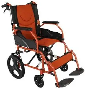 Saviour Chem (Pack) Karma Light Weight Foldable Metal Wheel Chair (Black, Aurora 5)