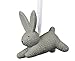 Produktbild Rosenthal - Rabbits, Hase, Dekohase - Anhänger - Farbe: Stone Grau - Porzellan in cooler Strickoptik
