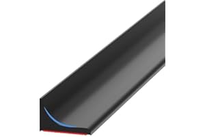 KDOOHSE Bande de rétention d'eau autocollante en silicone pour comptoir, Barriere De Douche Silicone,Barre Anti Débordement Douche Italienne, Convient aux cuisines et aux salles de bains (Noir, 105CM)