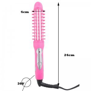 Denshine Hair Brush Straightener Flat Iron Hair Curling Tongs Curler Machine