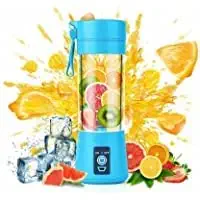 N Tech Portable Electric USB Juice Maker Juicer Bottle Blender Grinder Mixer, Rechargeable Bottle with 4 Blades (MULTI-COLOR)