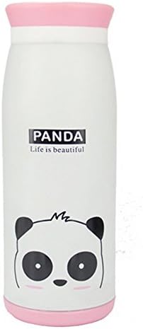 Oft 500ml Stainless Steel Thermal Travel Mug Vacuum Flask Thermos Bottle for Students Cup Beige Lion white