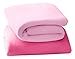 Price comparison product image Clevamama Jersey Cotton Fitted Sheets (Crib/Cradle, 44 x 90 cm, Pink, Pack of 2)