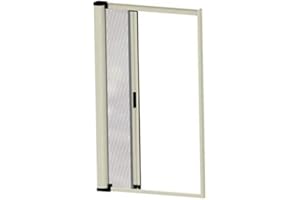 HDCASA Mosquitera con rodillo para ventanas correderas, lateral, recortable, 9010, color blanco
