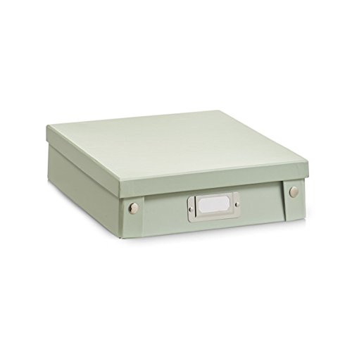 Zeller 17590 A4-Box, Pappe, jade Pappe, grün, 24,8 x 31,2 x 7,4 cm