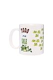 Tic-Clap CREA Taza Todo Me Sale Rana, Porcelana, Blanco, 8 cm