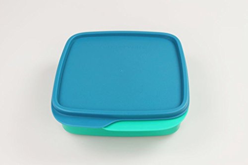 TUPPERWARE To Go Lunchbox 550 ml blau/türkis Trennwand Clevere Pause Schule 11561 - 2