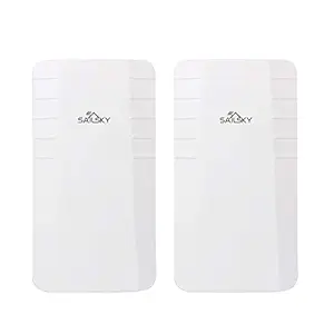 Homgee SY200 Outdoor Wi-Fi Bridge 2.4GHz 300M s Wireless WiFi Router Enterprise Wireless Bridge (A Pair of Selling) White EU Plug