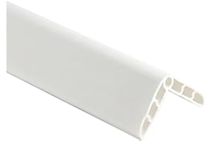 TRUHUI Colorful Rubber Wall Corner Guard Edge Protector,Anti-Collision Strip, Self-Adhesive Garage Wall Guards, Safety Edge & Corner Guards Colorful Childproofing Protection, Length 1M,White