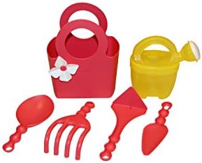 Plastic Children's Garden Tools Set of 6 Red