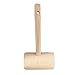 Produktbild luckything Fleischhammer aus Holz mit Löchern Meeresfrüchte Portable Mallets Seafood Tools 1.38In für Hummerkrabben Muscheln