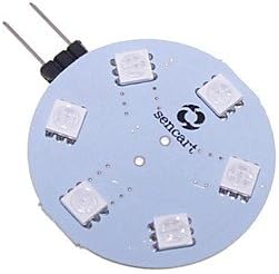 SENCART 1pc 5W 200-250lm lm G4 LED Bi-pin Lights T 9pcs leds SMD 5050 Decorative Change 12V ( Connector : G4 , Light Source Color : RGB-1-12V )