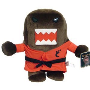 Red karate Domo Plush Doll by Nanco 