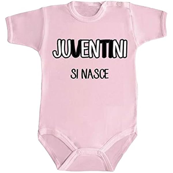 Body Neonato Juventina Come Papà - Stampato Directly | Idea Regalo Nascita Originale, Made In Italy - Foto 4