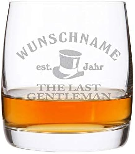 Whisky Glas Mit Kompass-Gravur & Personalisiertem Namen – Massives Glas 320 Ml