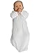 American Apparel Infant Baby Rib Long Sleeve Gown - White / 0-3M