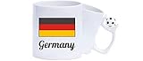 Material: Keramik Shirtinstyle Kaffeepott Kaffeetasse, Land, Länder, Germany, Deutschland, weiß