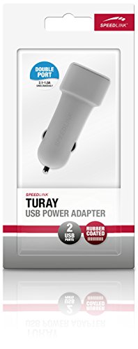 Speedlink Turay KFZ-Ladegerät mit zwei USB-Anschlüssen (Paralleler Betrieb von 2,1A und 1A, für 12-V-Zigarettenanzünder-Anschluss) grau - 4