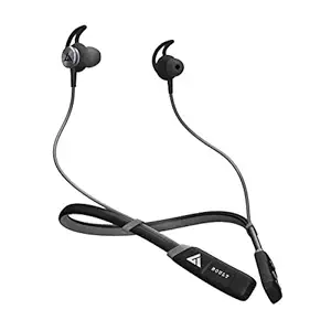 Boult Audio ProBass CurvePro Bluetooth Neckband with Vibration Alert for Calls, in-Ear Wireless Earphones with 12 Hour Battery Life, Fast Charging & in-Built Mic, IPX5 Sweatproof Headphones (Grey)