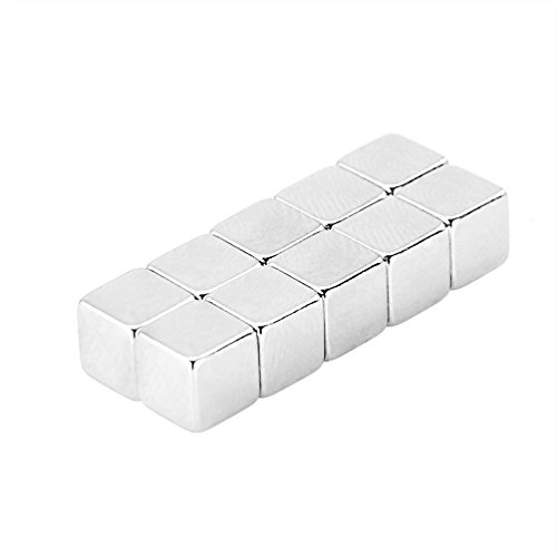10 Würfel Magnete, ultrastark (N50!!) - 6x6x6mm - NEODYM - Das Original - Oblique-Unique®