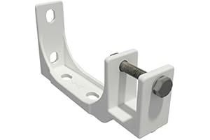 home Trends Markisenhalterung Decken- und Wandhalterung mit Befetigungsmaterial Stahl/Aluminium und Weiß/Antrazit zur Auswahl (2, 40mm-Stahl-Weiß)