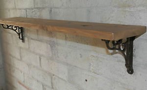 RusticWoodenCraftsHandmade Shabby chic/country style rustic distressed ECO solid wood shelf width 1088cm