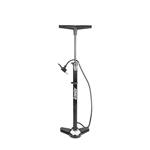 Gregster Fahrrad Luftpumpe, Standluftpumpe mit Manometer und Universal Doppelpumpenkopf, inkl. Adapter Set - 3