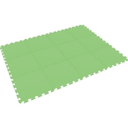 Preisvergleich Produktbild Bodenmatte Puzzlematte UNO (12 Teile) grün - 16 mm - 0