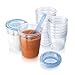 Philips Avent 10 Pack BPA Free Breast Milk Storage Starter Set Clear - Dishwasher Safe 6 Ounce