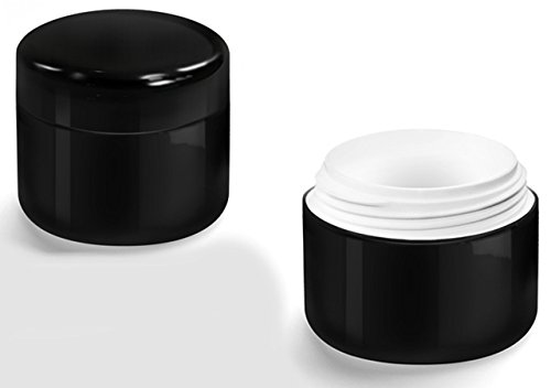 Empty Tin Pot Black Set of 3/5 ml