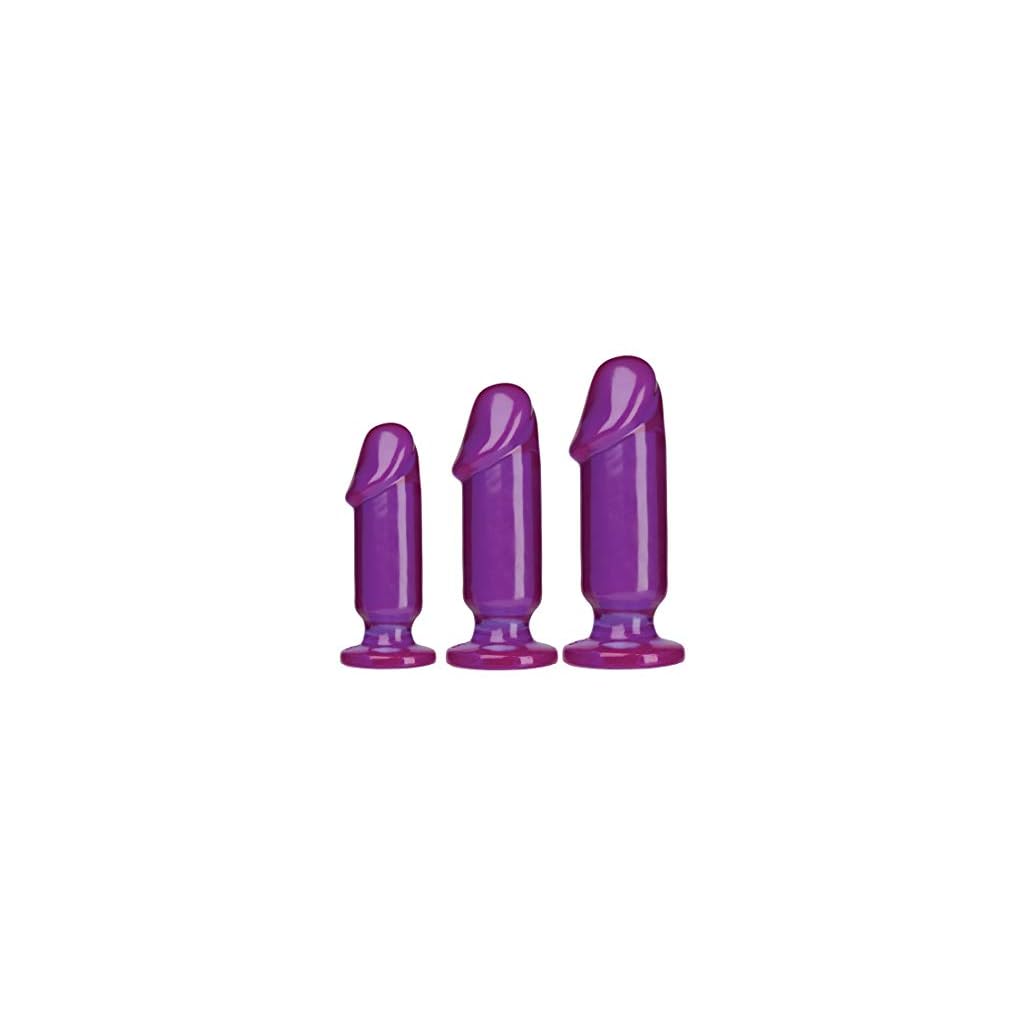 Doc Johnson Crystal Jellies Anal Starter Kit Purple
