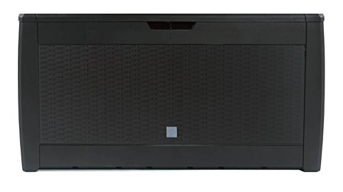 XXL Box mit 310 Liter Volumen und viel Platz für Ihre Stuhlauflagen, Kissen oder andere Gegenstände. In tollem Rattan-Design. Abwaschbar und einfach im Aufbau - 3
