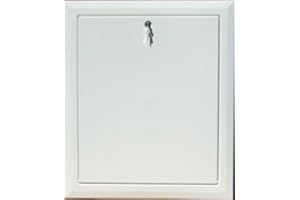 Timloc 1169/35/KL Key Lock White Loft Hatch High Insulated 0.35u Hinged Drop Down Access Door