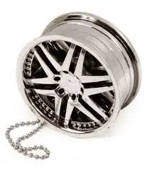 Auto Hub Alloy Wheel Silver Hanging Gel Car Perfume For Car, Home, Office Air Freshener, Scent,299 g