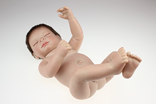 NPK Sleeping Hair Rooted Realistic Reborn Baby Boy Dolls Soft Full Vinyl 22