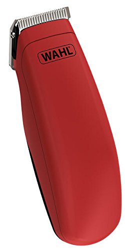 Wahl Afro Pocket Pro Hair Trimmer Battery, Red Rubberised 9961-317
