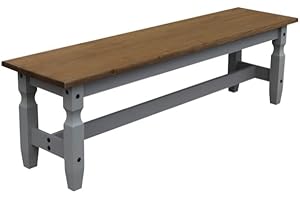 Mercers Furniture Corona Grey Wax 5'0" Bench