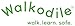 Walkodile Grab & Go (10 child), Childrens Walking Rope. Premium Quality, Teacher Designed. Extra Safety Feature on Handles. Hi Viz Detailing for Increased Visibility.