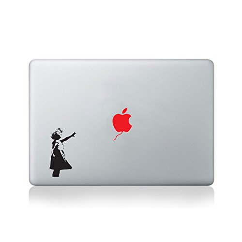 Banksy Little Girl Red Balloon Macbook Sticker / Aufkleber fur Macbook (13 zoll und 15 zoll)