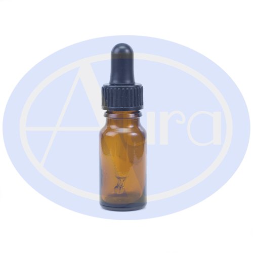 5er-PACKUNG - 10ml BRAUNGLAS-Flaschen mit GLAS-Pipetten. Ätherisches Öl / Verwendung in Aromatherapie