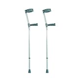 muletas de codo con apoyo de antebrazo Height Adjustable Crutches with PVC Handle - Pair