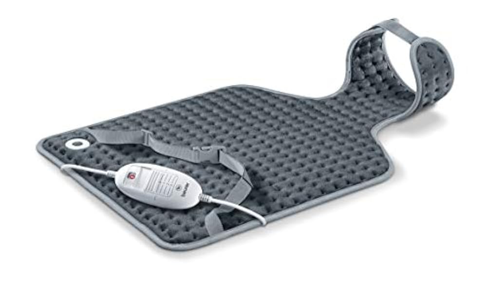 Beurer HK-53 Cosy Elektronisches LED-Nackenkissen, Grau