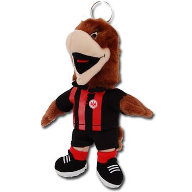 Preisvergleich Produktbild SGE / Eintracht Frankfurt Schlüsselanhänger Plüsch ATTILA 12cm