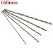 Produktbild Bheem 2 mm bis 5 mm Durchmesser extra lang HSS Schlangenbohrer Twist Bohrer Straigth Schaft 160 mm