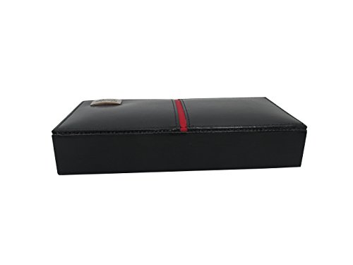 Box für Manschettenknöpfe und Ringe mit bis zu 8 Abteilen, Handgefertigt in Echt Leder, Hervorragende organisations Box by Cordays CDM-00004 - 3