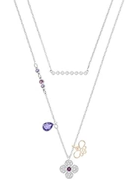 Swarovski Damen Halskette Sautoir Messing